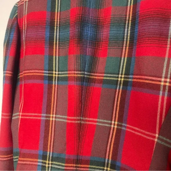 Ralph Lauren vintage 80s rare Tartan blazer size 10 - Picture 11 of 16